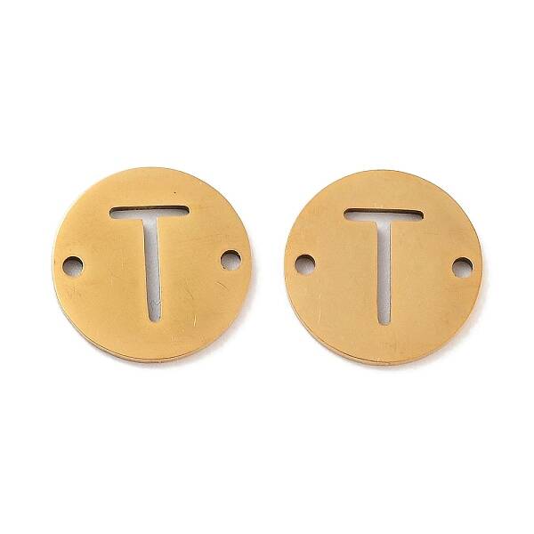 PVD Vacuum Plating 201 Stainless Steel Hollow Flat Round Links