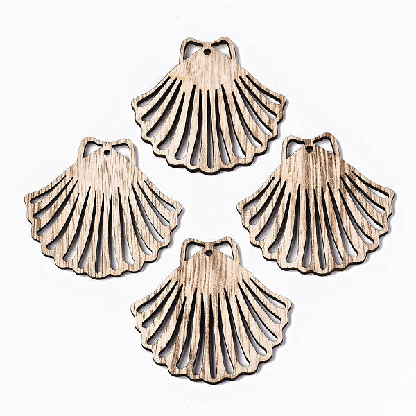 Unfinished Hollow Wood Big Pendants