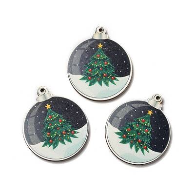 Single Face Printed Wood Pendants