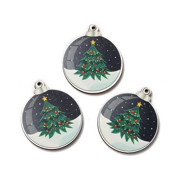 Single Face Printed Wood Pendants