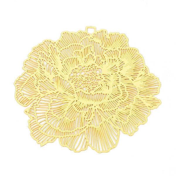 Brass Filigree Big Pendants