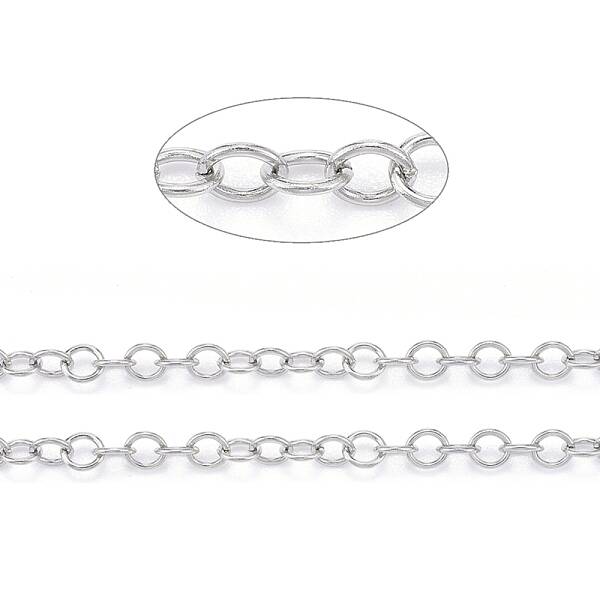 Tarnish Resistant 304 Stainless Steel Rolo Chains