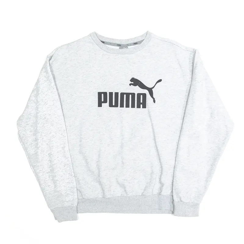 PUMA Embossed Grey Sweatshirt Mens XS