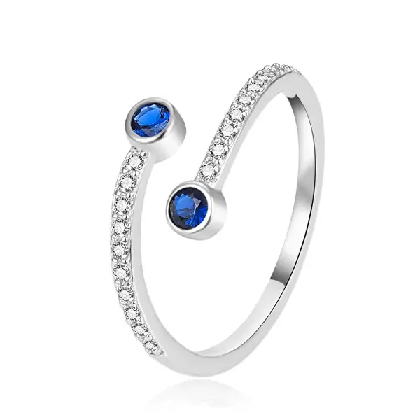 Agato Anello Moderno Aperto In Argento Con Zirconi Agt-R61Bl - Circuito: 62 Mm