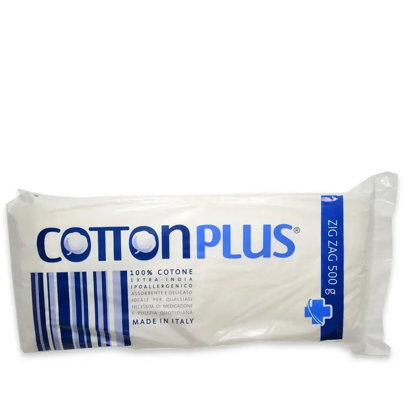 Cotton Plus Zig Zag Carded Absorbent Cotton 500 Gr.