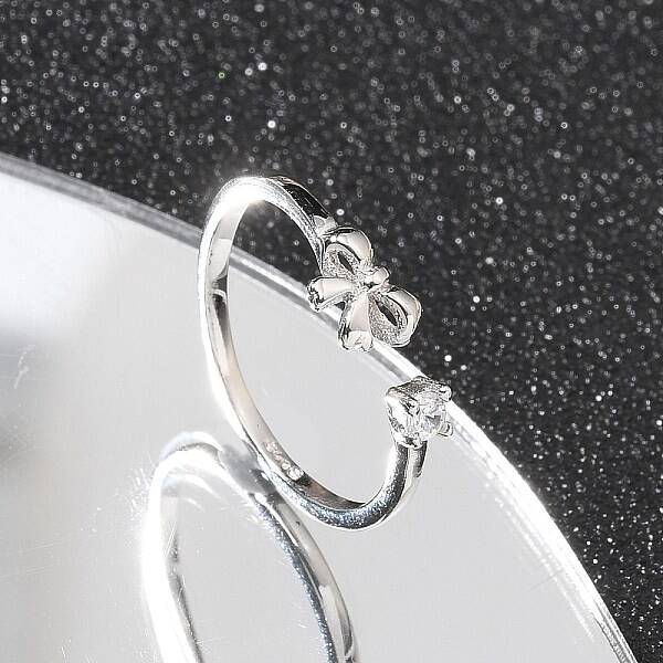 925 Sterling Silver Open Cuff Rings for Women