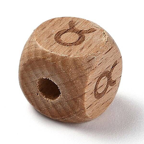 Natural Wood Constellation Beads