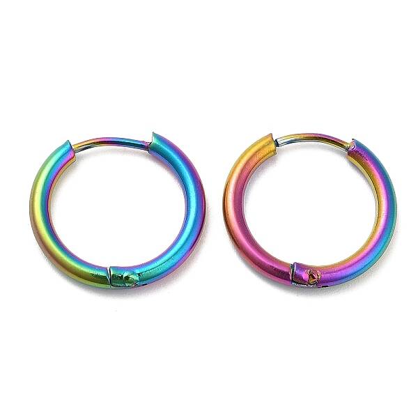 Ion Plating(IP) Titanium Alloy Huggie Hoop Earrings for Women