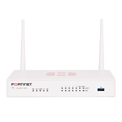 FWF-50E-BDL-874-36 Fortinet 50E 7x GE RJ-45 2x WAN 5x GE RJ-45 Switch Wireless Firewall