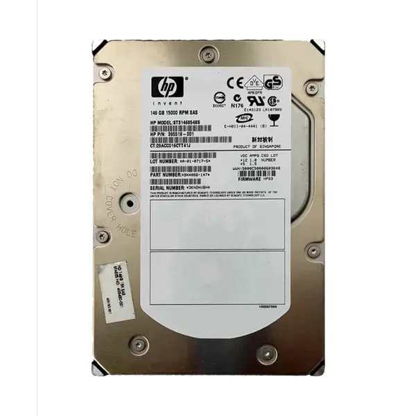 395518-001 HP 146GB 3Gb/s SAS 15000 3.5-inch 16MB Hard Drive