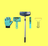 Black and Teal Full Set Washable Sticky Rollers with XL BD