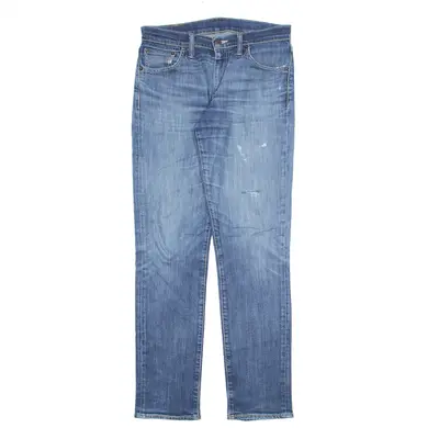 LEVI'S 511 Jeans Distressed Blue Denim Skinny Straight Mens W30 L32