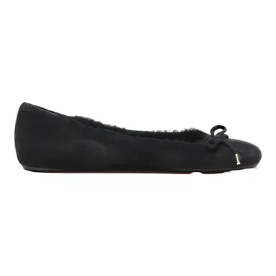 BALLY Ballet Shoes Black Leather Womens UK 5