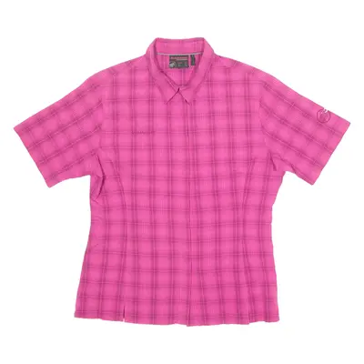 MAMMUT Womens Shirt Pink Check XL