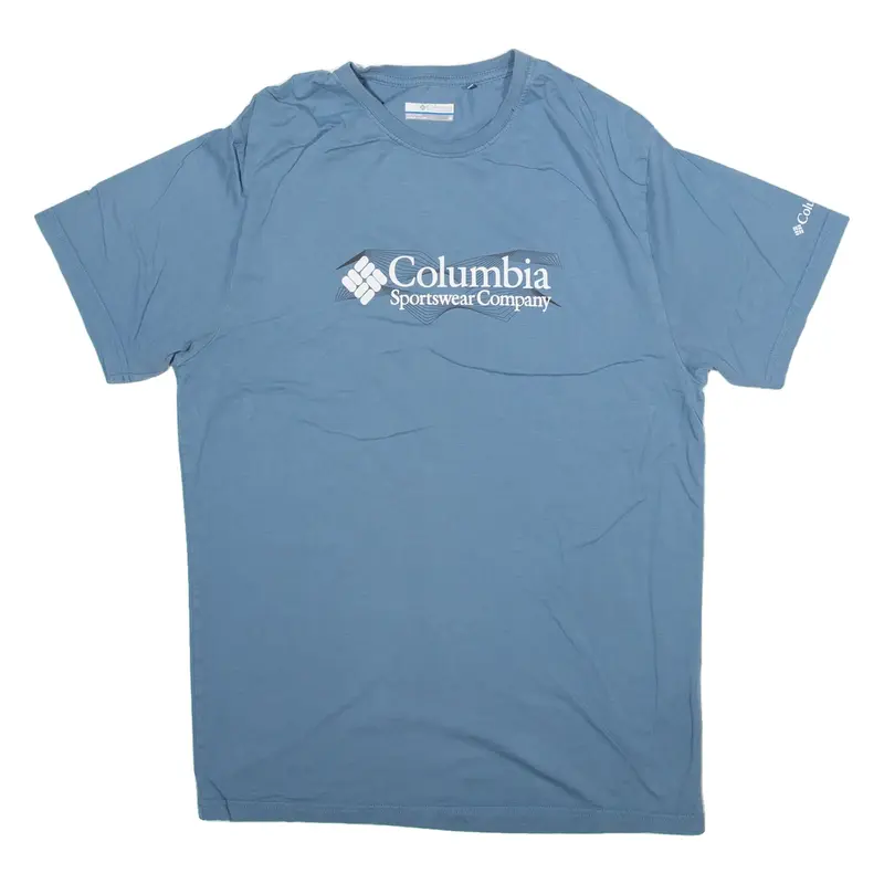 COLUMBIA Womens T-Shirt Blue M