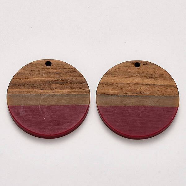 Resin & Walnut Wood Pendants