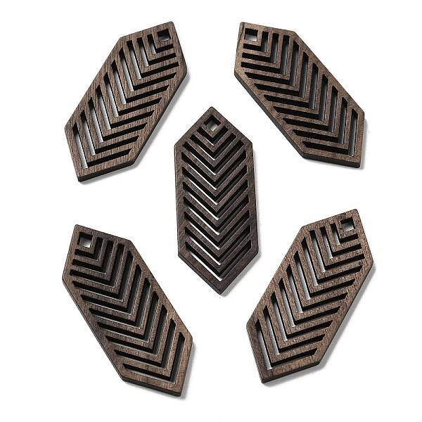 Walnut Wood Hollow Pendants