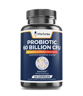 Probiotic 60-Billion CFU - 60 Capsules - 70mg Per Serving