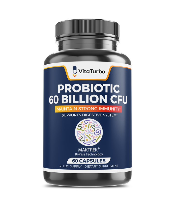 Probiotic 60-Billion CFU - 60 Capsules - 70mg Per Serving