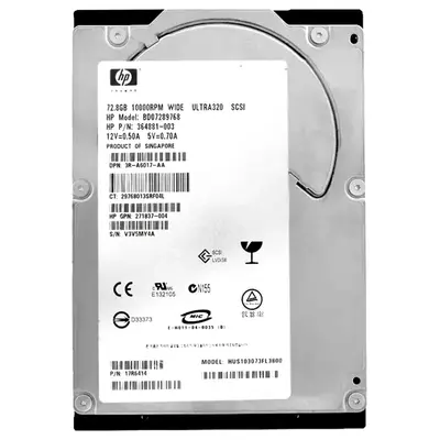 BD07289768 HP 72.8GB 10000RPM Ultra-320 SCSI LVD 80-Pin 3.5-inch HDD