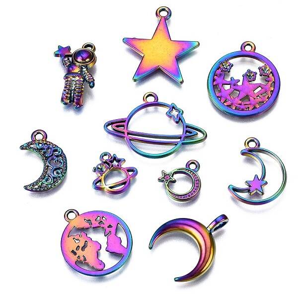 Rainbow Color Alloy Pendants