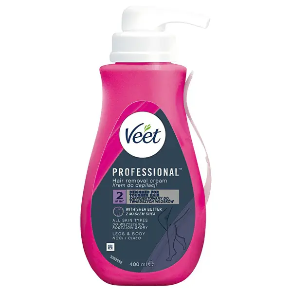 Veet Crema Depilatoria Per Tutti I Tipi Di Pelle Professionale (Crema Depilatoria) - Volume: 400 Ml