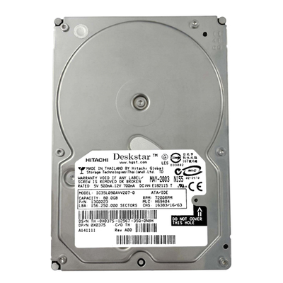 0X0375 Dell 80GB 7200RPM IDE Ultra ATA/100 (ATA-6) 40-Pin 3.5-Inch Hard Drive