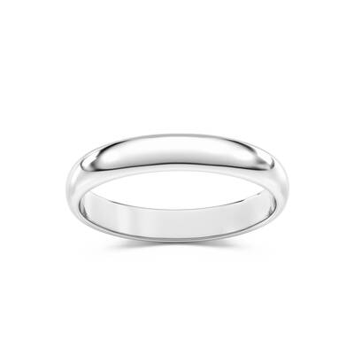 Veda Wedding Band | 14K White Gold 3mm