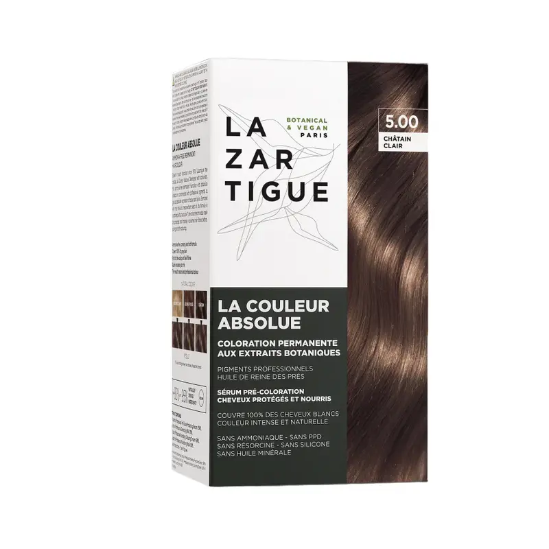 Lazartigue The Absolute Color Tintura permanente per capelli 5.00 Castano chiaro 143 ml