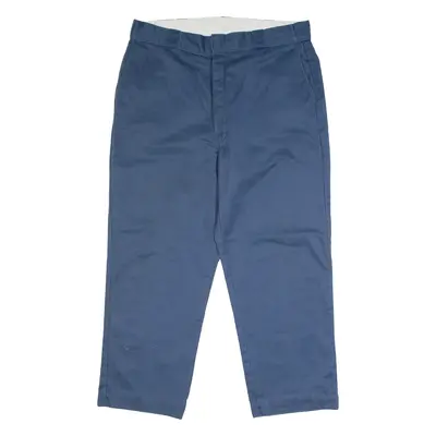 DICKIES Lined Chino Style Workwear Mens Trousers Blue Classic Straight W38 L27