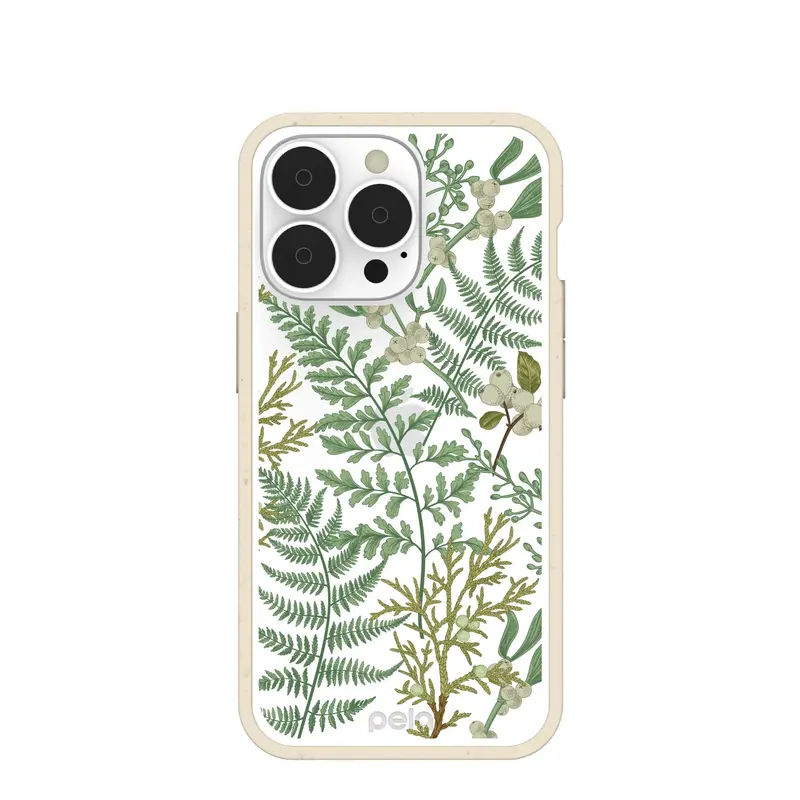 Clear Herbarium iPhone 13 Pro Case With London Fog Ridge