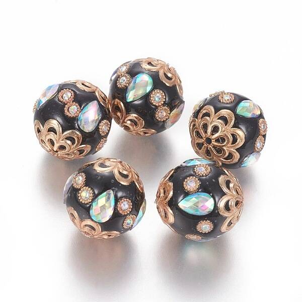Handmade Indonesia Rhinestone Beads
