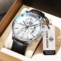 Elegant Men's Watch: Globe Design, 30m Water Resistance, Luminous Dial, Calendar & Chronograph | Stylish for Day & Business |...