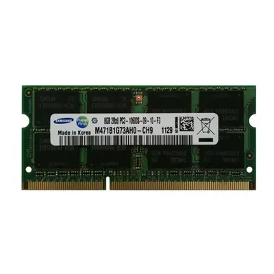 Samsung M471B1G73AH0-CH9 | 8GB DDR3-1333MHz PC3-10600 Non-ECC Unbuffered SODIMM CL9 2Rx8 1.5V 204-Pin Memory Module