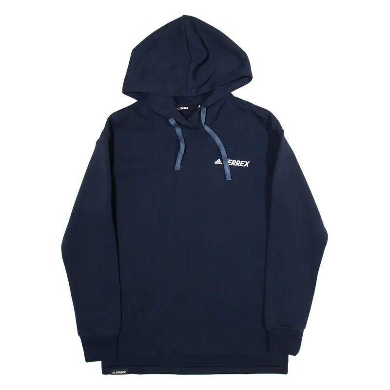 ADIDAS Mens Blue Hoodie XS