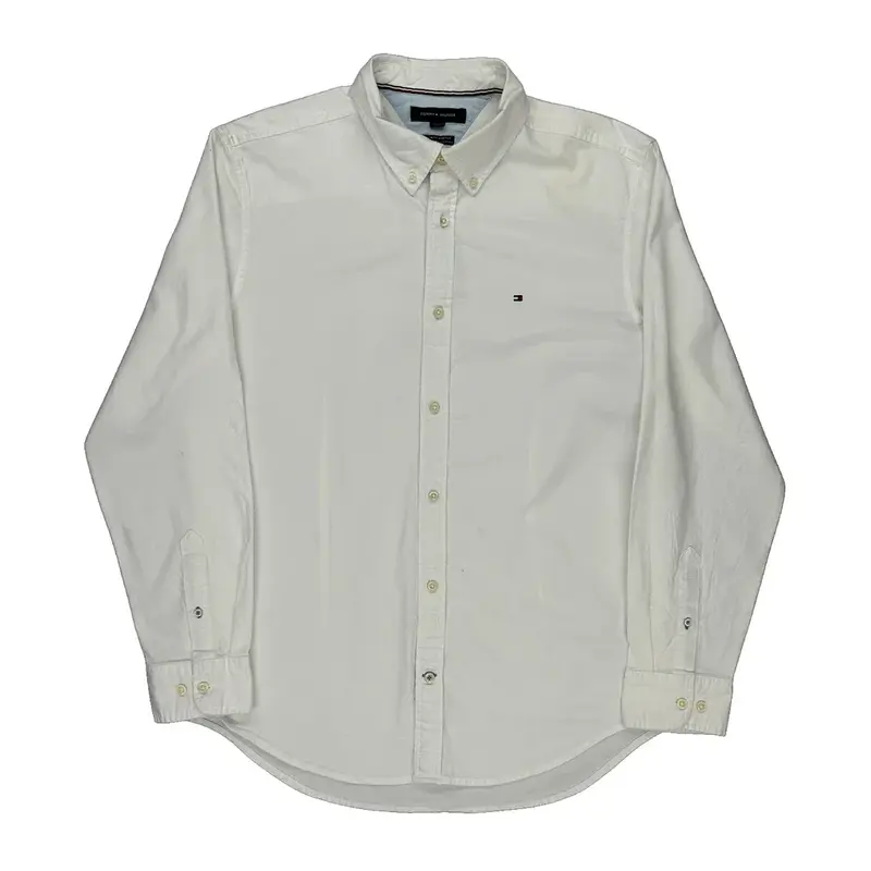 Tommy Hilfiger Slim Fit Shirt - XL White Cotton