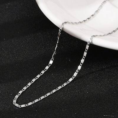 Brass Textured Oval Link Chain Necklaces