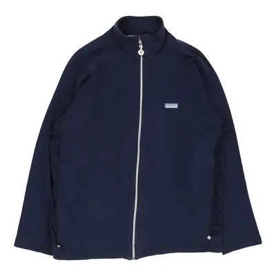 Versace Intensive Spellout Jacket - Large Blue Cotton