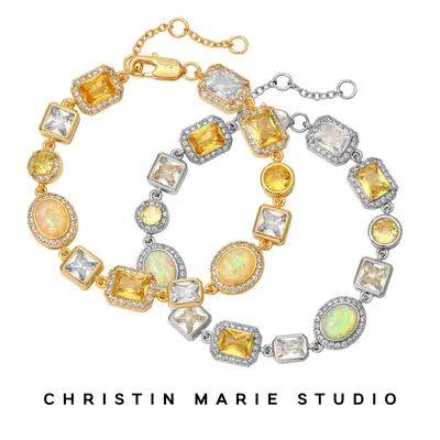 Lemonade (Yellow) Solstice Gemstone Bracelet