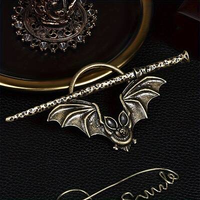 Gothic Bat Hair Cuff Pin
