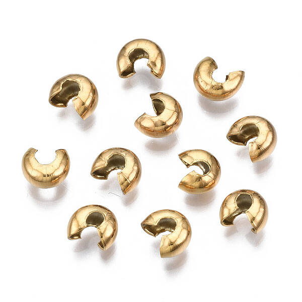 304 Stainless Steel Crimp Beads Covers