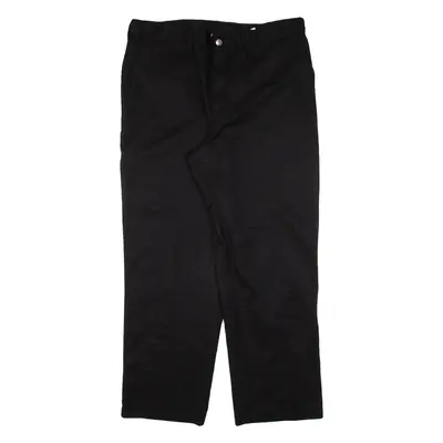 DICKIES Mens Trousers Black Relaxed Straight W38 L30