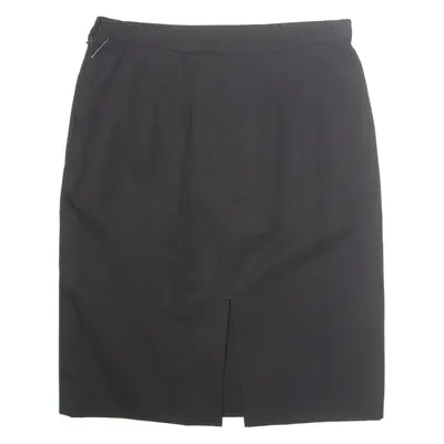 BURBERRY Womens Pencil Skirt Black Knee Length 90s M