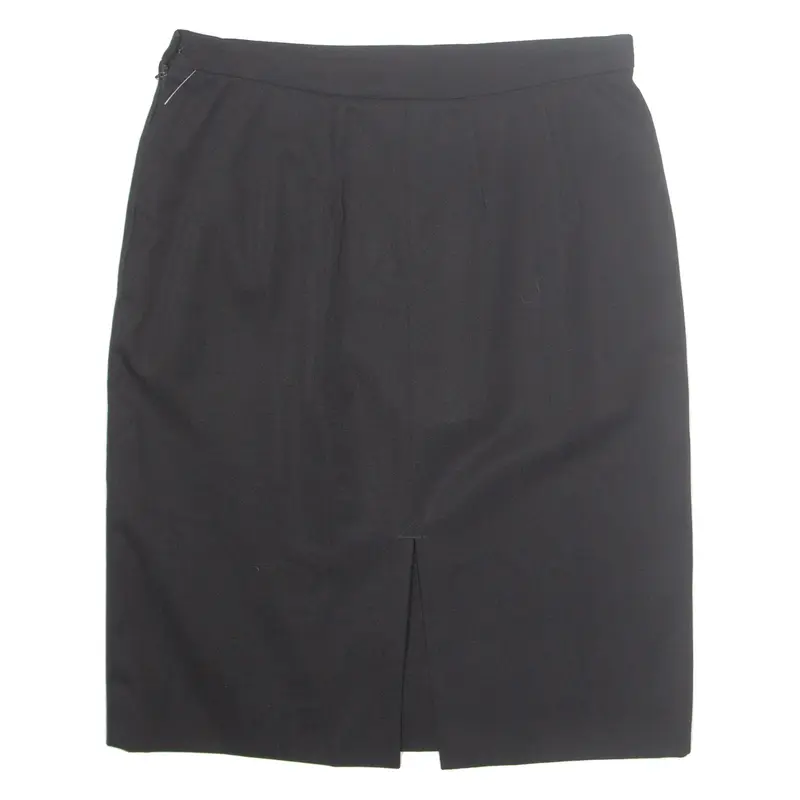 BURBERRY Womens Pencil Skirt Black Knee Length 90s M