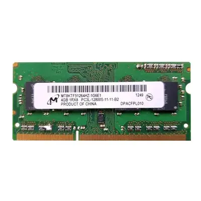 Micron MT8KTF51264HZ-1G6E1 | 4GB DDR3-1600MHz PC3-12800 Non-ECC Unbuffered SODIMM CL11 1Rx8 1.35V 204-Pin Memory Module