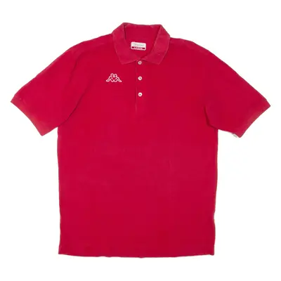 KAPPA Mens Polo Shirt Red L