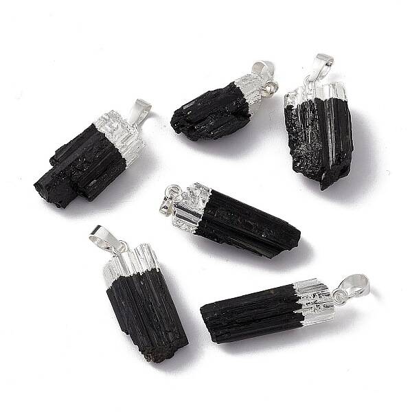 Natural Black Tourmaline Pendants