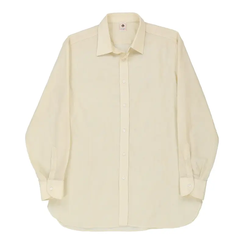 Zz Sheer Shirt - Large Cream Polyester Blend