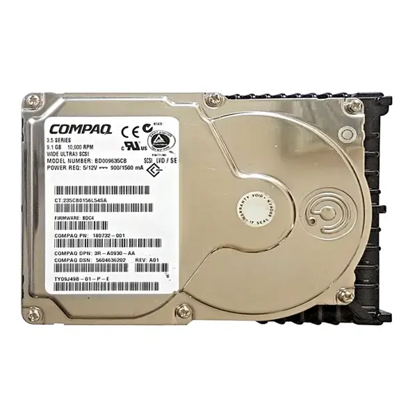 180732-001 HP 9GB Wide Ultra3 SCSI 10000 3.5-inch Hard Drive