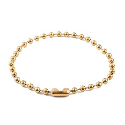 Ion Plating(IP) 304 Stainless Steel Ball Chain Necklaces for Women